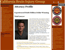 Tablet Screenshot of calbraininjury.com